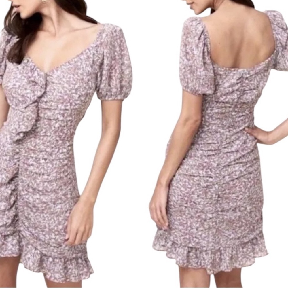 ASTR Floral Ruffle Mini Dress - Picture 3 of 16